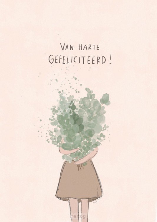 Van harte gefeliciteerd! - wenskaart